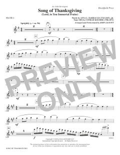 Song of Thanksgiving von Conrad Kocher (Download) 