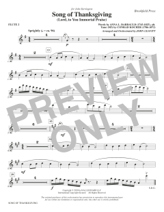 Song of Thanksgiving von Conrad Kocher (Download) 