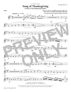 Song of Thanksgiving von Conrad Kocher (Download) 