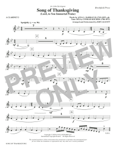 Song of Thanksgiving von Conrad Kocher (Download) 