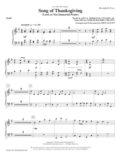 Song of Thanksgiving von Conrad Kocher (Download) 