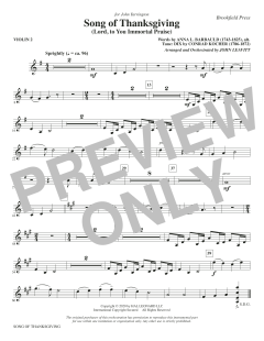 Song of Thanksgiving von Conrad Kocher (Download) 