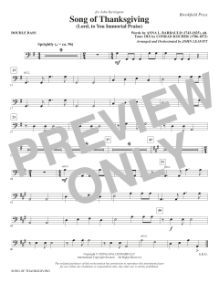 Song of Thanksgiving von Conrad Kocher (Download) 