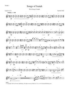 Songs of Isaiah (Download) 