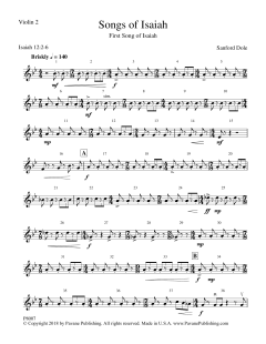 Songs of Isaiah (Download) 