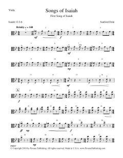 Songs of Isaiah (Download) 