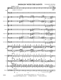 Swingin' With The Saints von Mark Hayes (Download) 