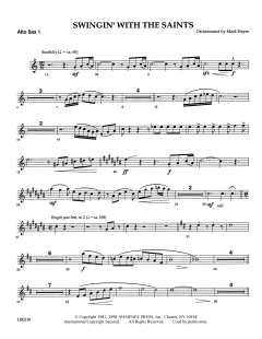 Swingin' With The Saints von Mark Hayes (Download) 