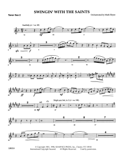 Swingin' With The Saints von Mark Hayes (Download) 