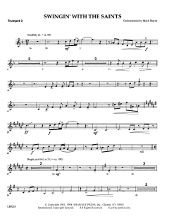 Swingin' With The Saints von Mark Hayes (Download) 