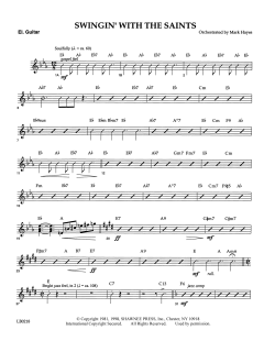 Swingin' With The Saints von Mark Hayes (Download) 