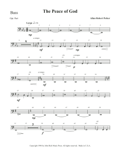 The Peace Of God von Allan Robert Petker (Download) 