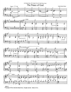 The Peace Of God von Allan Robert Petker (Download) 