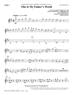 This Is My Father's World von Franklin Sheppard (Download) 