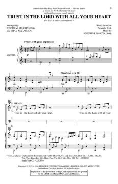 Trust In the Lord with All Your Heart von Joseph M. Martin (Download) 