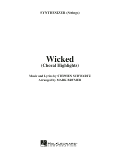 Wicked (Choral Highlights) von Stephen L. Schwartz (Download) 
