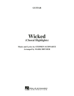 Wicked (Choral Highlights) von Stephen L. Schwartz (Download) 