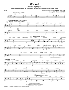 Wicked (Choral Highlights) von Stephen L. Schwartz (Download) 