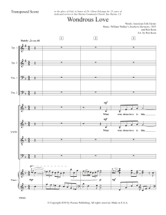 Wondrous Love von Ron Kean (Download) 