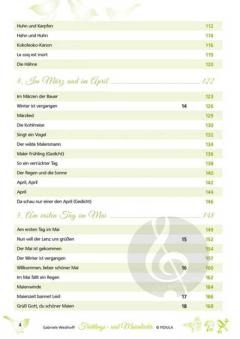 Frühlings- und Maienlieder von Gabriele Westhoff 