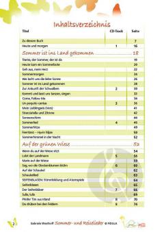 Sommer- und Reiselieder von Gabriele Westhoff 