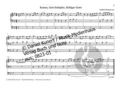 7 leichte Orgeltrios zu Pfingstliedern von Siegfried Bergemann 