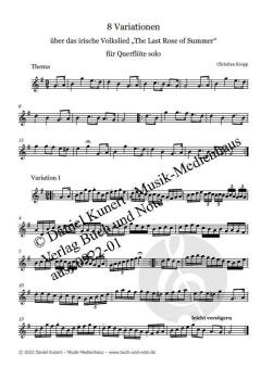 8 Variationen über "The Last Rose Of Summer" von Christian Kropp 