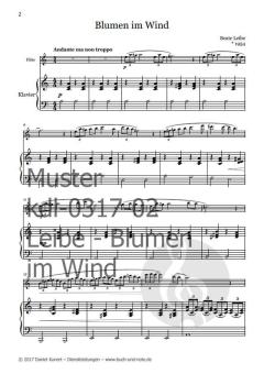 Blumen im Wind von Beate Leibe 