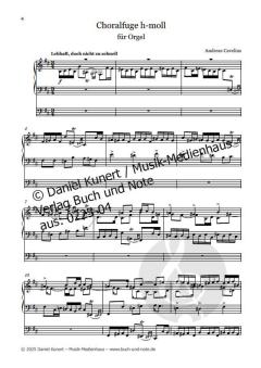 Choralfuge h-moll "Jesu, meine Freude" von Andreas Cavelius 