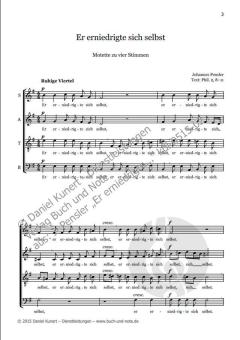 Er erniedrigte sich selbst von Johannes Pensler 