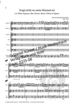 Fragt nicht wo mein Himmel sei - SET von Johann Christoph Frauenholtz 