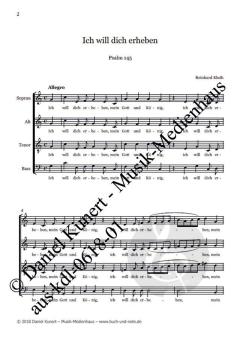 Ich will dich erheben von Reinhard Kluth 