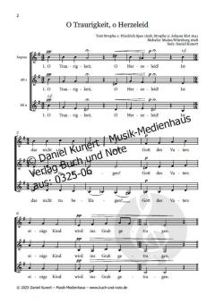 O Traurigkeit, o Herzeleid von Daniel Kunert 