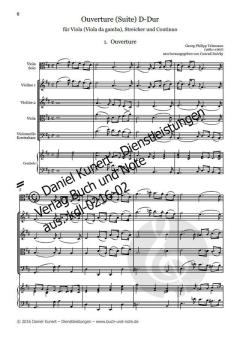 Ouverture (Suite) D-Dur von Georg Philipp Telemann 
