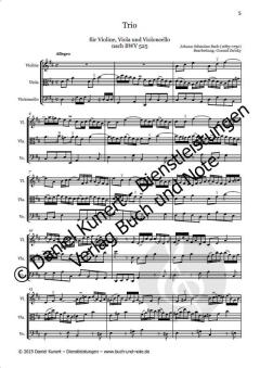 Trio nach BWV 525 von Johann Sebastian Bach 