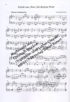 Triptychon über Martin-Luther-Choräle von Christoph Brückner 