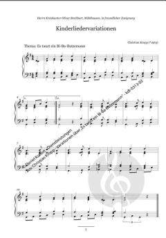 Variationen über "Es tanzt ein Bi-Ba-Butzemann" von Christian Kropp 