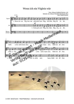 Wenn ich ein Vöglein wär von Daniel Kunert 