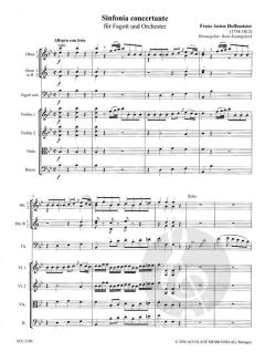 Sinfonia concertante B-Dur von Franz Anton Hoffmeister 