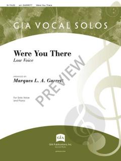 Were You There - Low Voice 