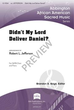 Didn't My Lord Deliver Daniel? 