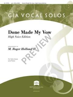 Done Made My Vow - High Voice Edition 