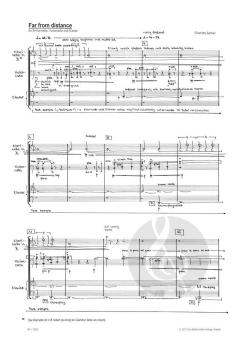 Far from distance für Klarinette, Violoncello und Klavier von Charlotte Seither (Download) 