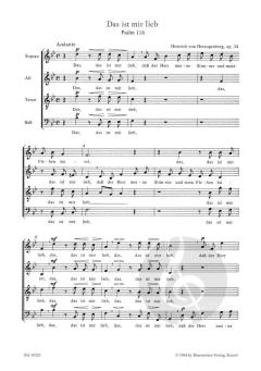 Das ist mir lieb (Psalm 116) op. 34 von Heinrich von Herzogenberg (Download) 