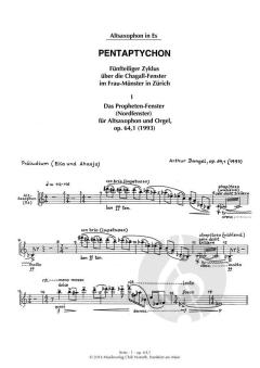 Pentaptychon op. 64,1 von Arthur Dangel 