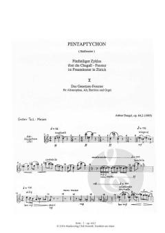 Pentaptychon op. 64,2 von Arthur Dangel 