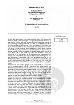 Pentaptychon op. 64,2 von Arthur Dangel 