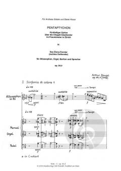 Pentaptychon op. 64,4 von Arthur Dangel 