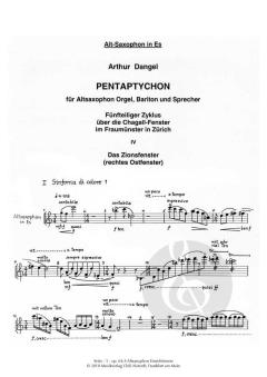 Pentaptychon op. 64,4 von Arthur Dangel 