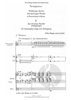Pentaptychon op. 64,5 von Arthur Dangel 